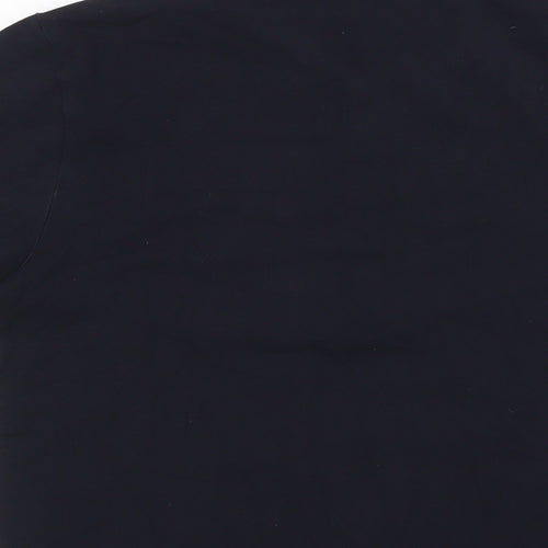 Rough Justice Mens Blue Cotton Button-Up Size M Collared