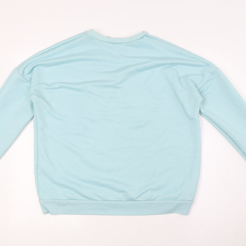 ASOS Womens Blue Polyester Pullover Sweatshirt Size 10