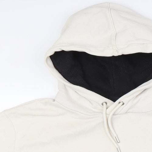 H&M Mens Ivory Cotton Pullover Sweatshirt Size M