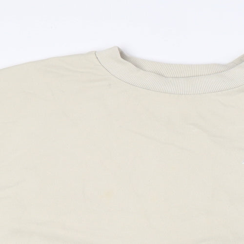 River Island Mens Beige Cotton Pullover Sweatshirt Size S