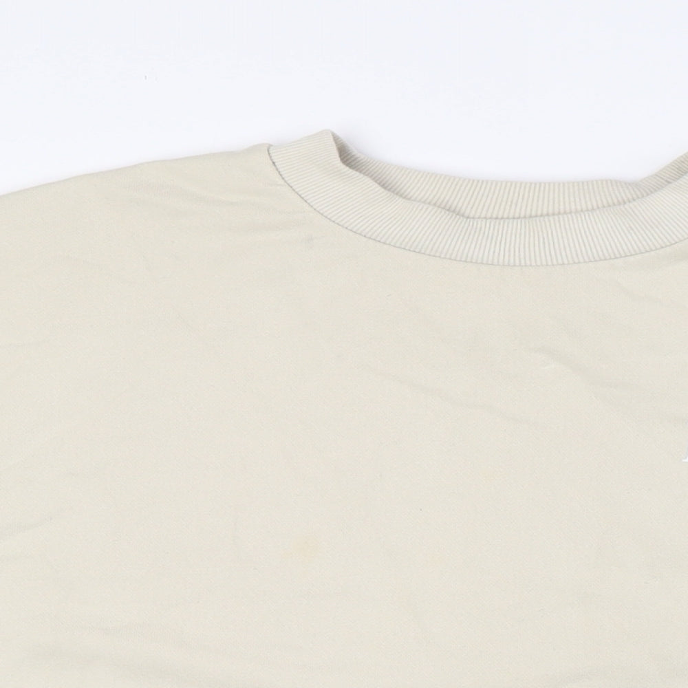 River Island Mens Beige Cotton Pullover Sweatshirt Size S