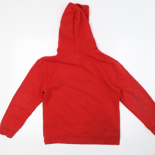 Spurbar Anders Boys Red Cotton Pullover Hoodie Size 12 Years - Football