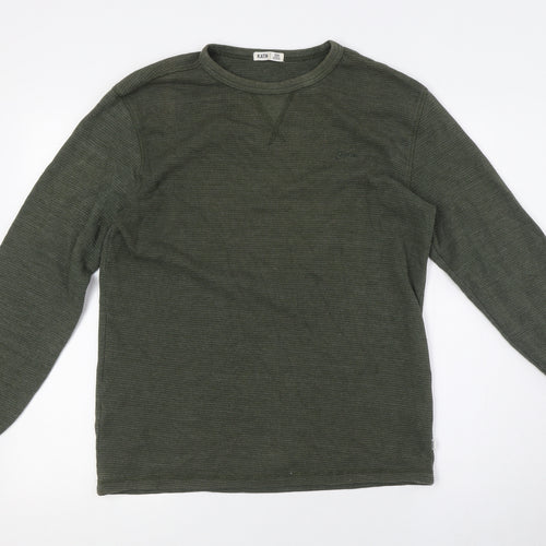 Katin Mens Green Cotton Pullover Sweatshirt Size S - Size S-M