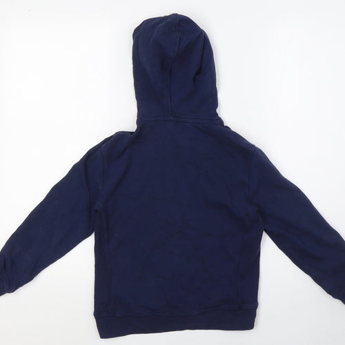 Polo Ralph Lauren Girls Blue Cotton Full Zip Hoodie Size 7 Years Zip