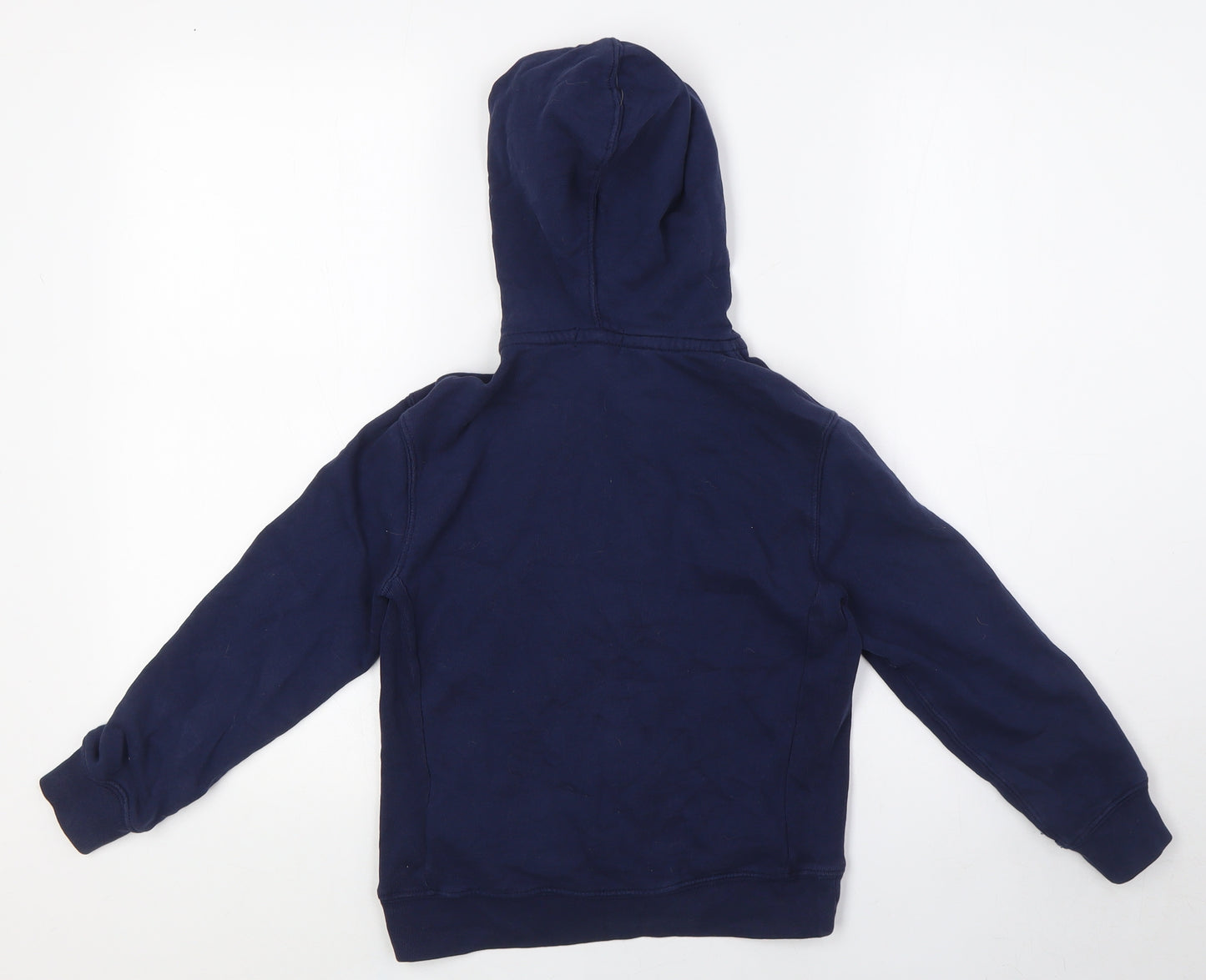 Polo Ralph Lauren Girls Blue Cotton Full Zip Hoodie Size 7 Years Zip