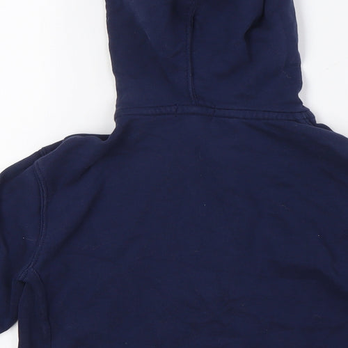 Polo Ralph Lauren Girls Blue Cotton Full Zip Hoodie Size 7 Years Zip