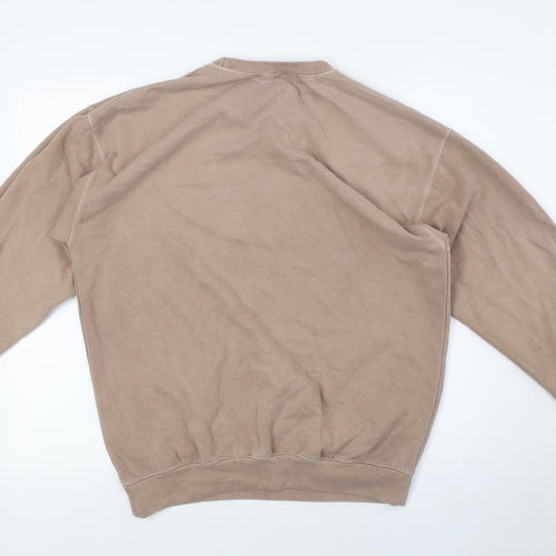 As You Womens Beige Polyester Pullover Sweatshirt Size S