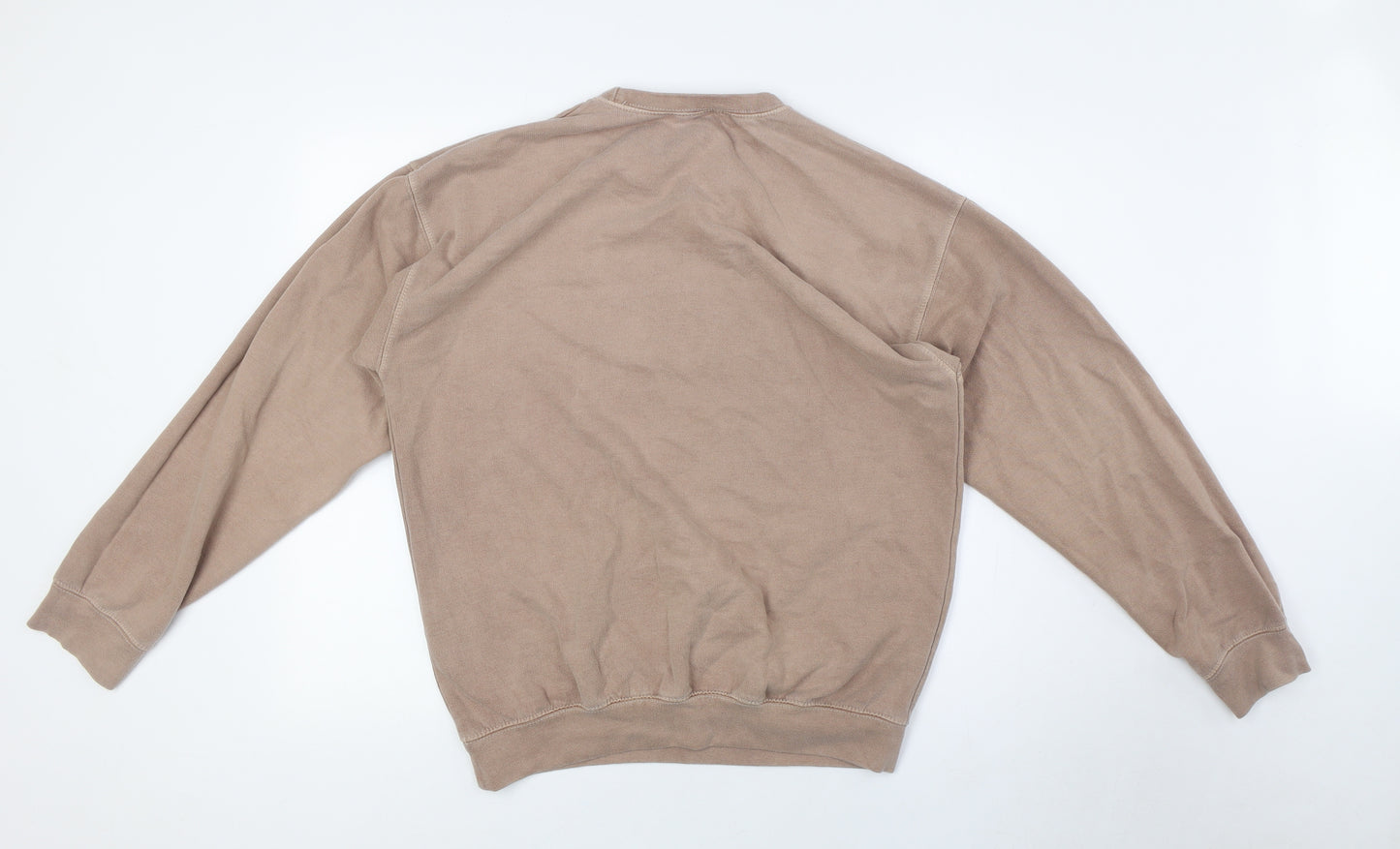 As You Womens Beige Polyester Pullover Sweatshirt Size S