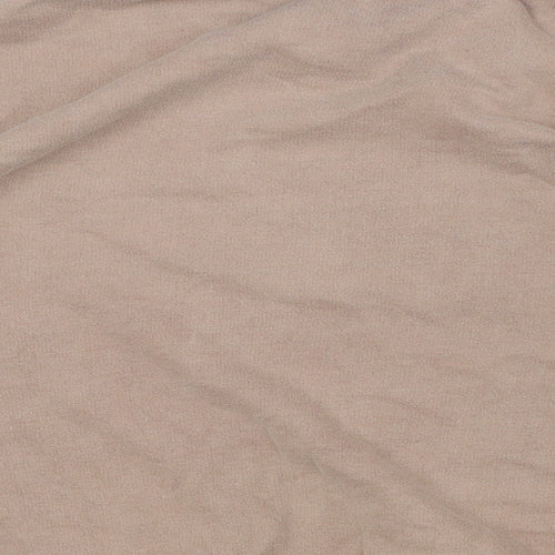 As You Womens Beige Polyester Pullover Sweatshirt Size S
