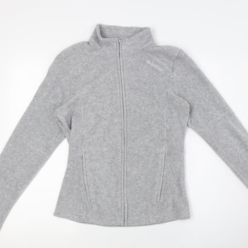 DECATHLON Womens Grey Jacket Size S Zip - Zip pockets
