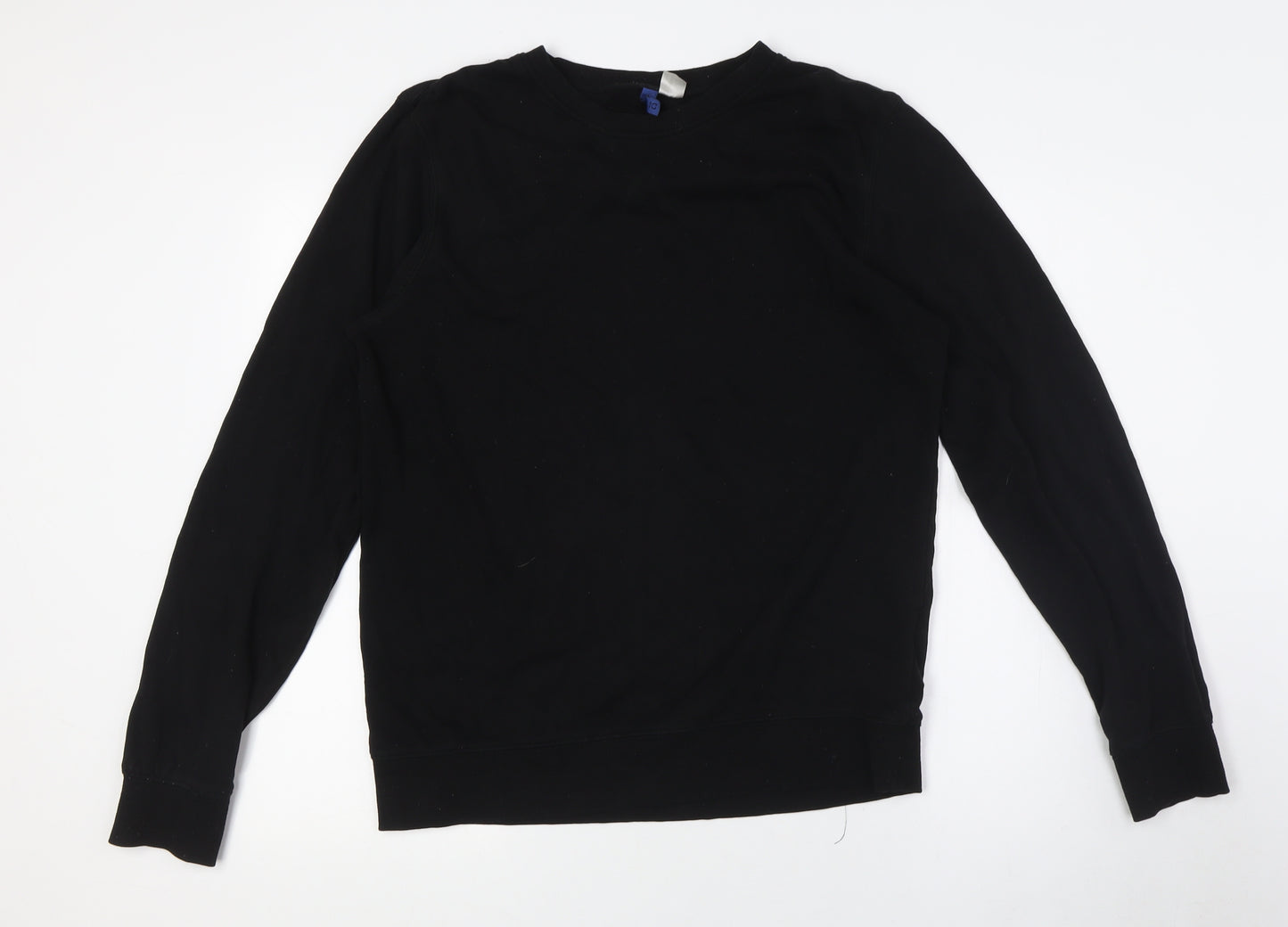Divided by H&M Mens Black Cotton Pullover Sweatshirt Size M
