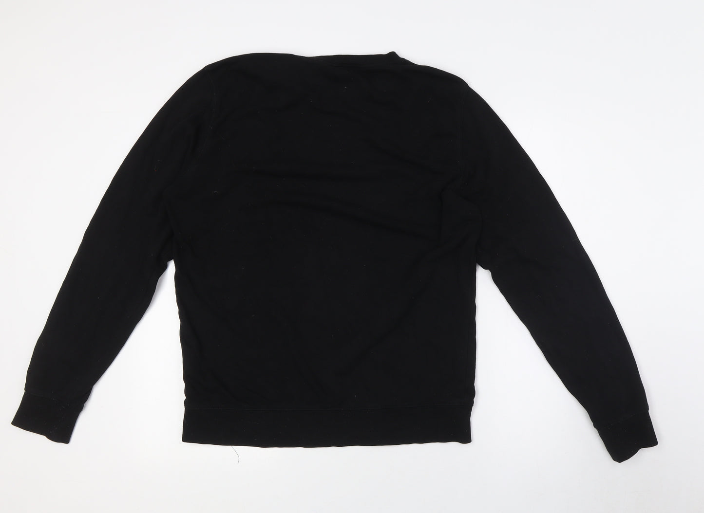 Divided by H&M Mens Black Cotton Pullover Sweatshirt Size M