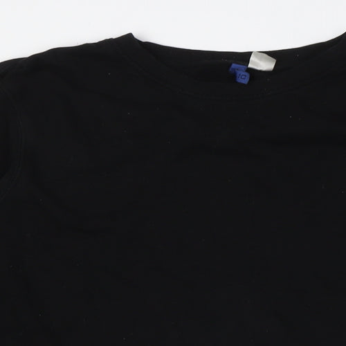 Divided by H&M Mens Black Cotton Pullover Sweatshirt Size M