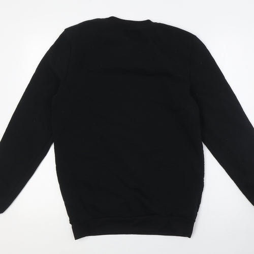 Alphar One Mens Black Polyester Pullover Sweatshirt Size S