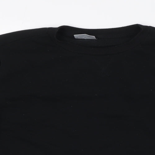 Alphar One Mens Black Polyester Pullover Sweatshirt Size S