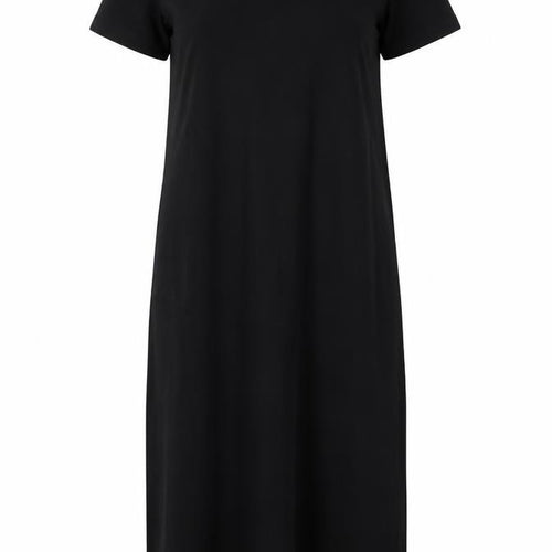 Lands' End Womens Black Nylon A-Line Size 6 Round Neck - Size 6-8