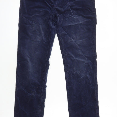M&S Womens Blue Cotton Skinny Jeans Size 8 L29 in Relaxed