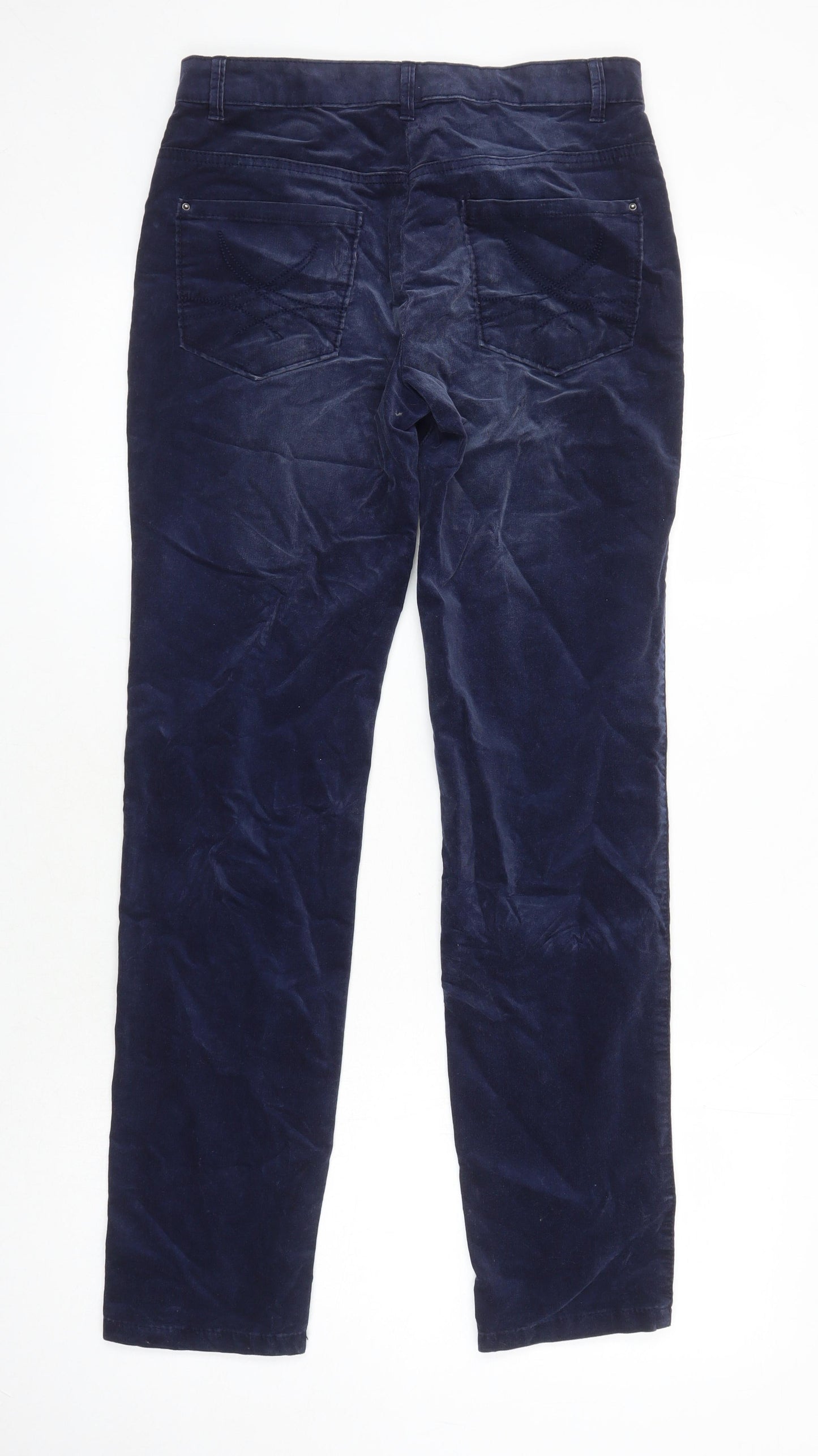 M&S Womens Blue Cotton Skinny Jeans Size 8 L29 in Relaxed