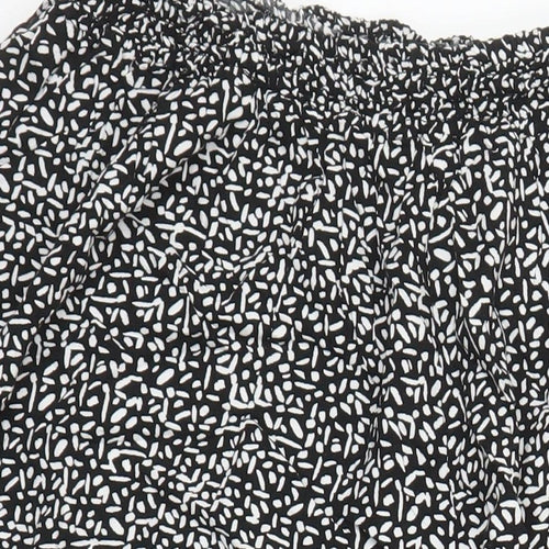 M&S Womens Multicoloured Geometric Viscose Bloomer Trousers Size XL L22 in Regular - Elasticated Waist