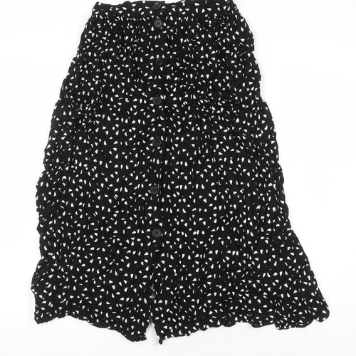 ASOS Womens Multicoloured Geometric Viscose A-Line Skirt Size 8