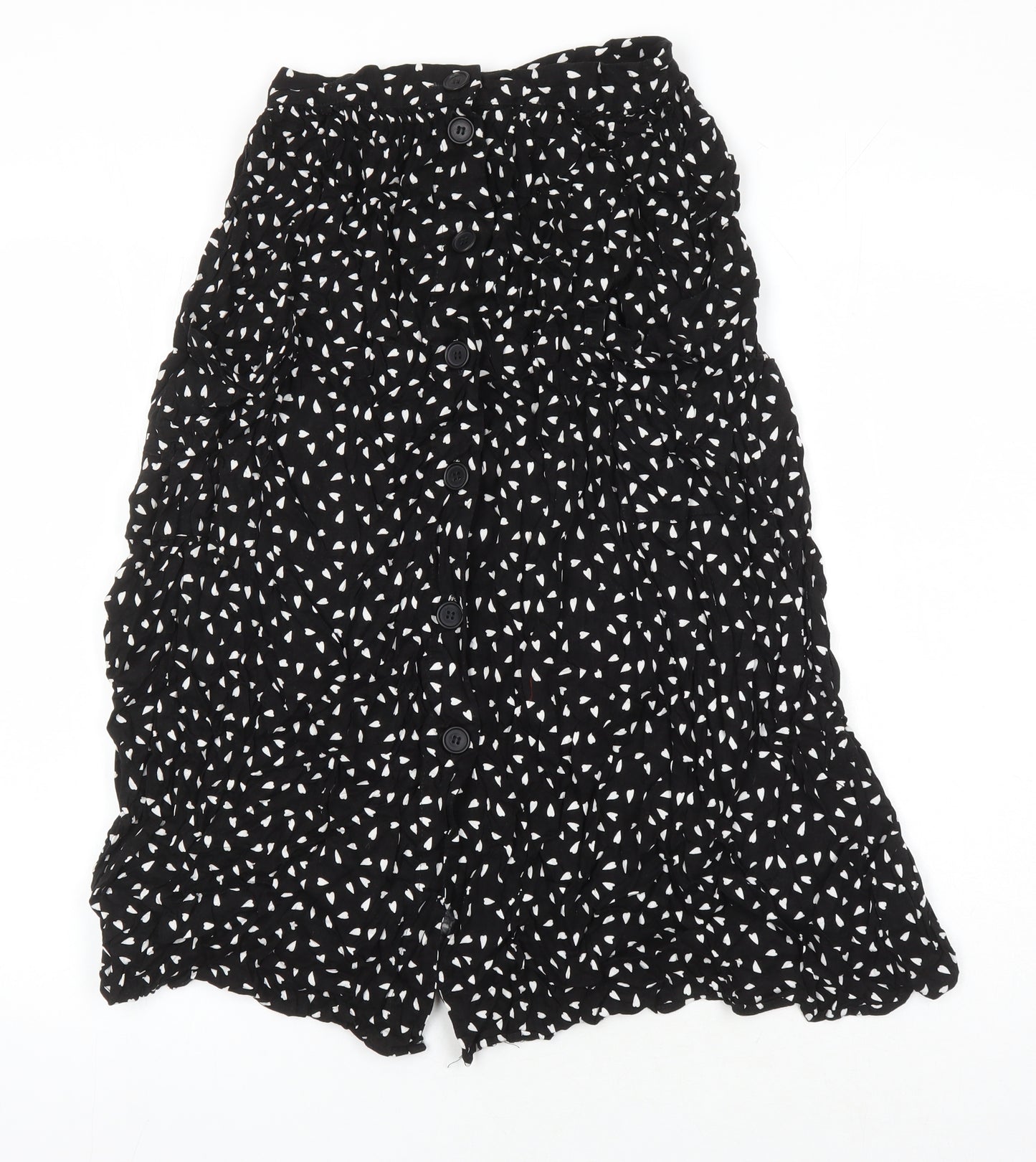 ASOS Womens Multicoloured Geometric Viscose A-Line Skirt Size 8