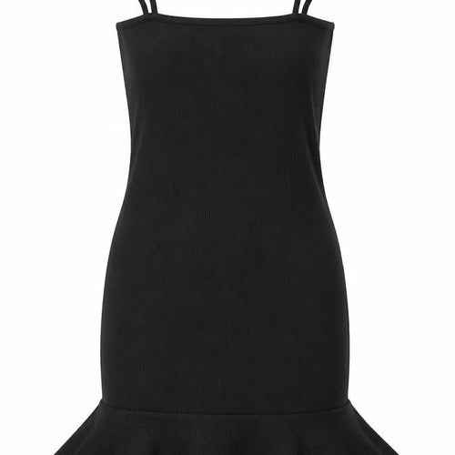 Nasty Gal Womens Black Houndstooth Polyester Fit & Flare Size 8 Square Neck
