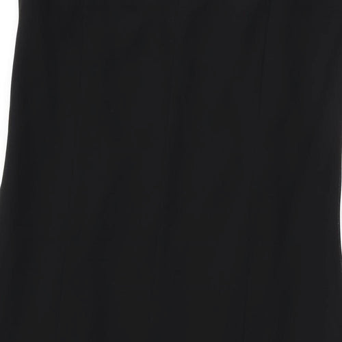 Roman Womens Black Polyester Shift Size 14 V-Neck Pullover