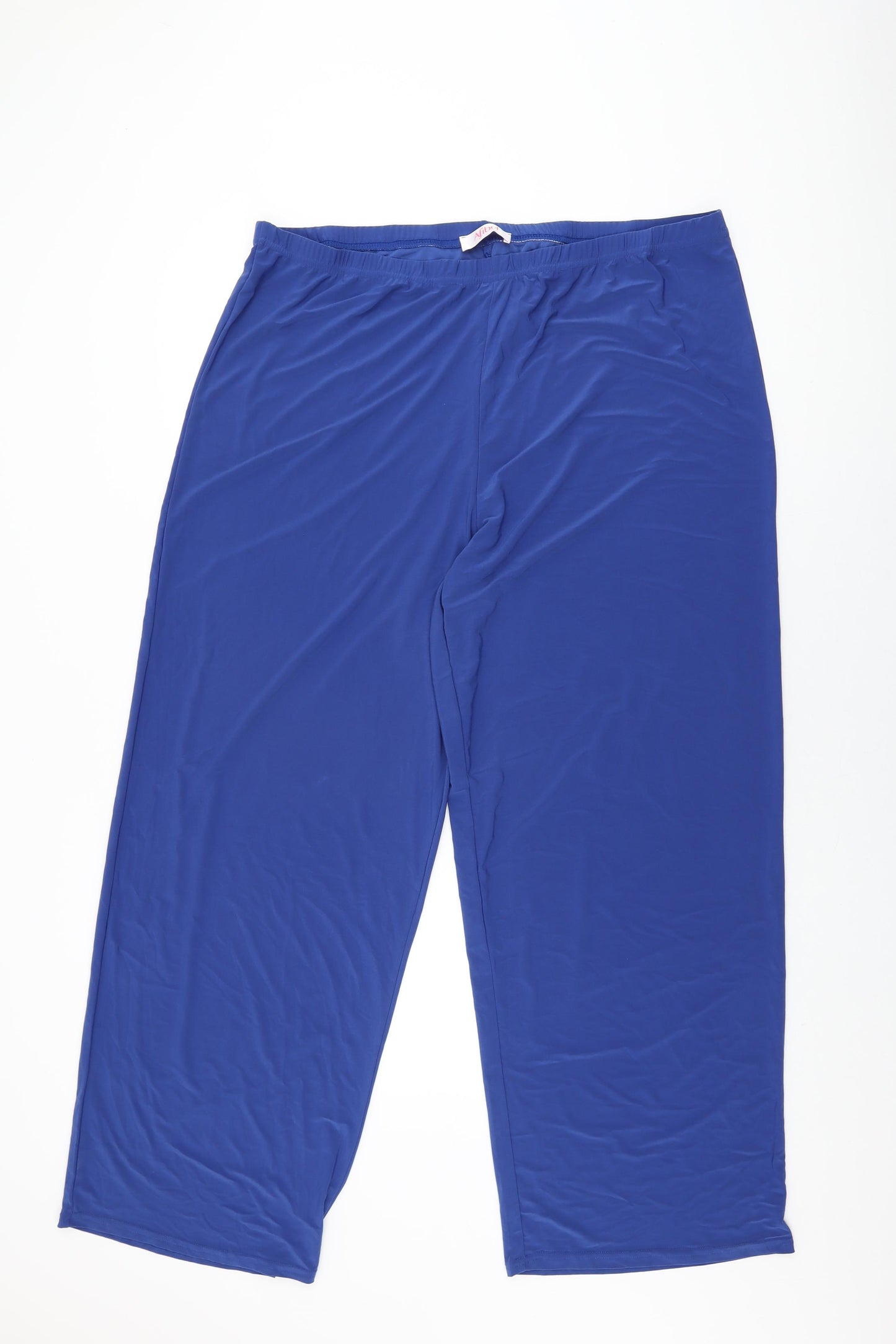 Afibel Womens Blue Polyester Trousers Size 22 L30 in Regular - Size 22-24