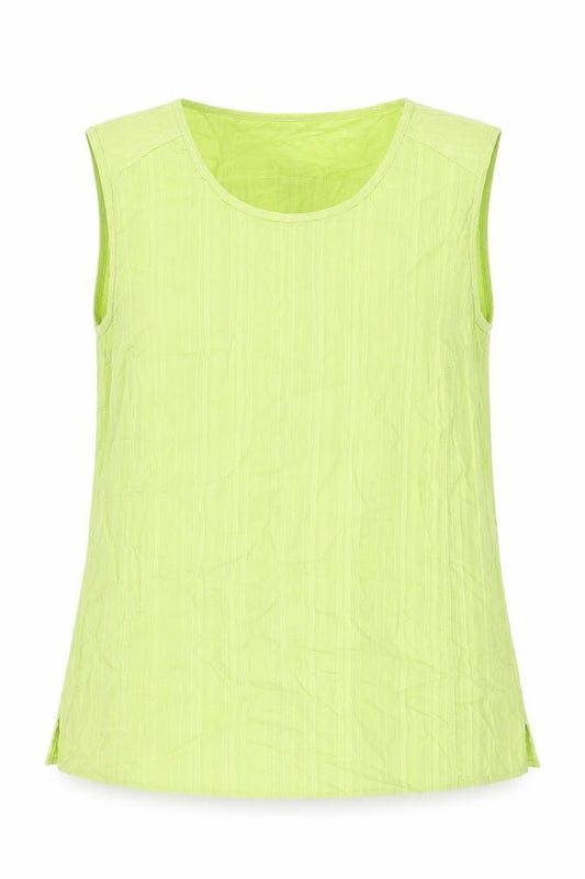 Front view of KjBRAND women’s green polyester basic t-shirt, size UK 24, round neck