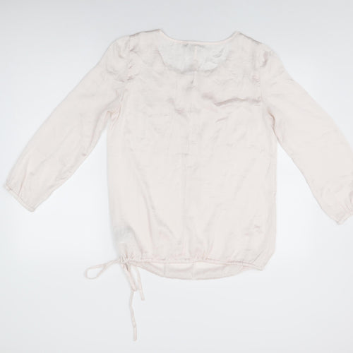 Gap Womens Pink Polyester Basic T-Shirt Size M Round Neck