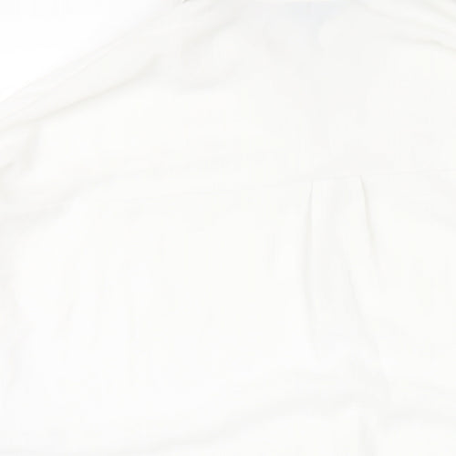 New Look Womens White Polyester Basic Blouse Size 12 Collared