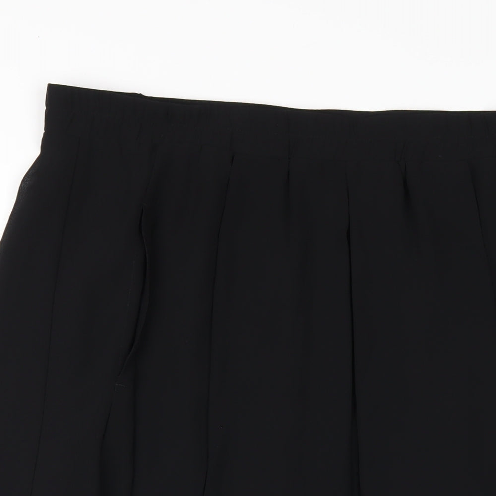 Hush Womens Black Polyester A-Line Skirt Size 16