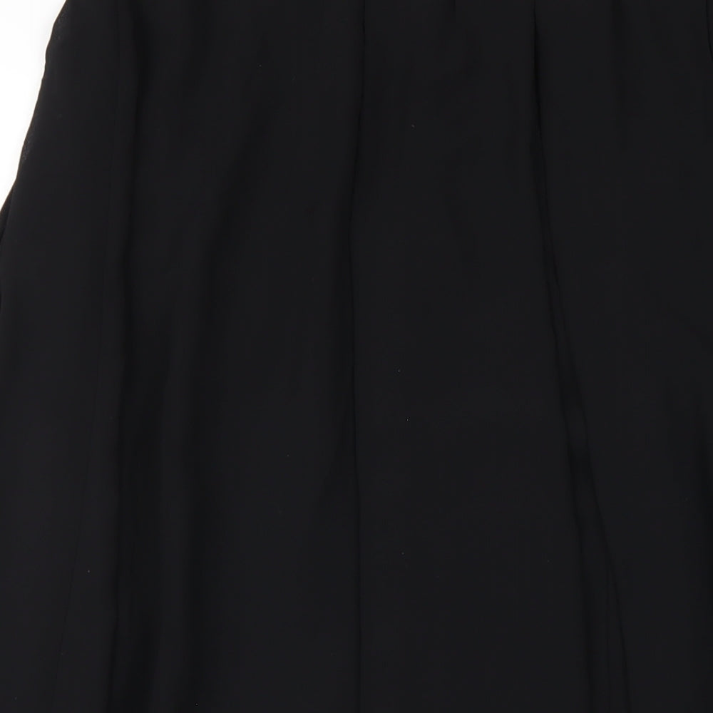 Hush Womens Black Polyester A-Line Skirt Size 16