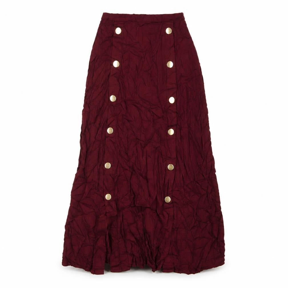 Stradivarius Womens Purple Viscose A-Line Skirt Size S Zip