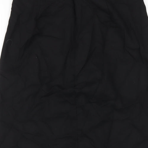 South Beach Womens Black Polyester A-Line Skirt Size 10 Zip