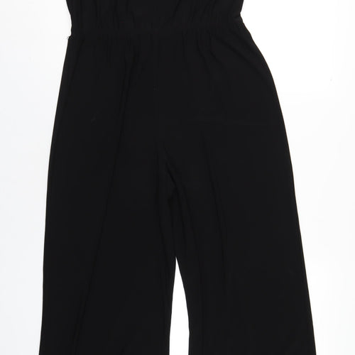 Marks and Spencer Womens Black Polyester Jumpsuit One-Piece Size 12 L29 in Pullover