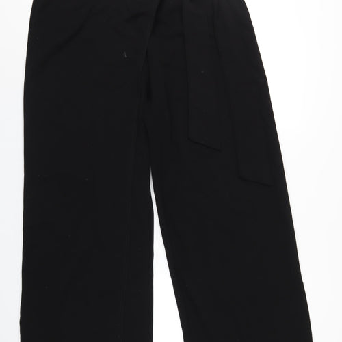 PRETTYLITTLETHING Womens Black Polyester Trousers Size 20 L31 in Regular