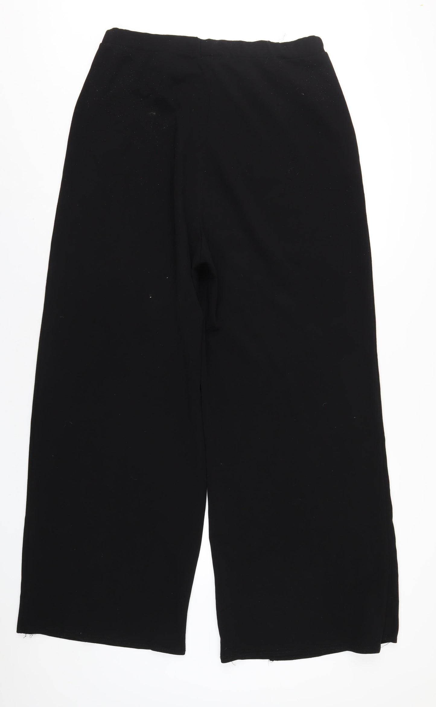 PRETTYLITTLETHING Womens Black Polyester Trousers Size 20 L31 in Regular