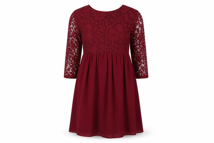 Forever 21 Womens Red Polyester A-Line Size S Round Neck Pullover