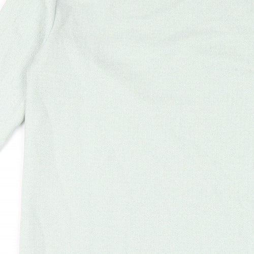 VERO MODA Womens Green Polyester A-Line Size S Round Neck Pullover