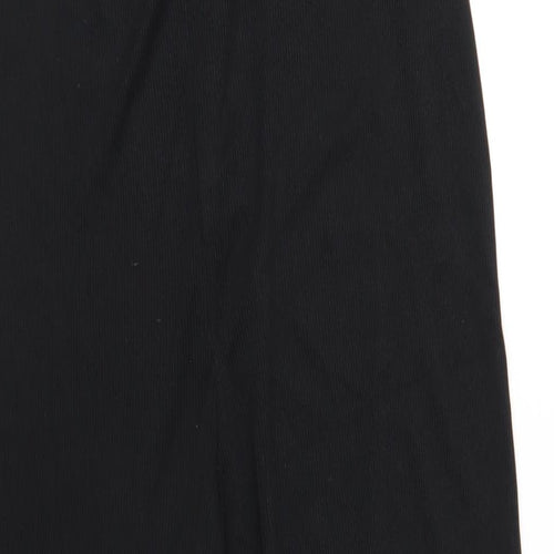 Boohoo Womens Black Polyester Jumpsuit One-Piece Size 10 L31 in Pullover