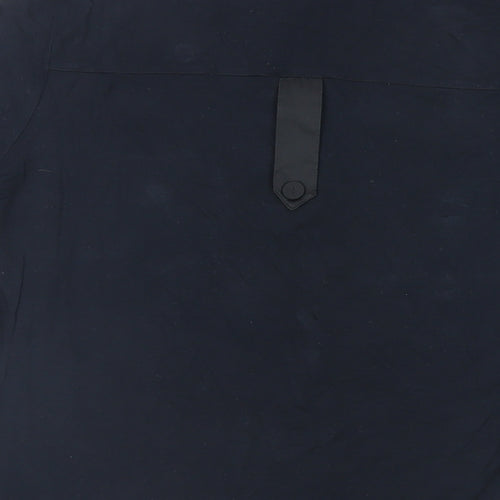 NEXT Womens Blue Viscose Basic Blouse Size 12 Collared
