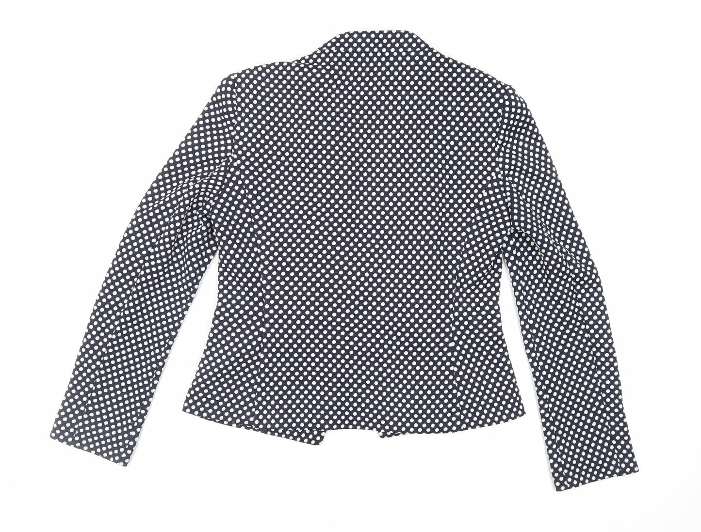 Marks and Spencer Womens Blue Polka Dot Jacket Blazer Size 10 - Open