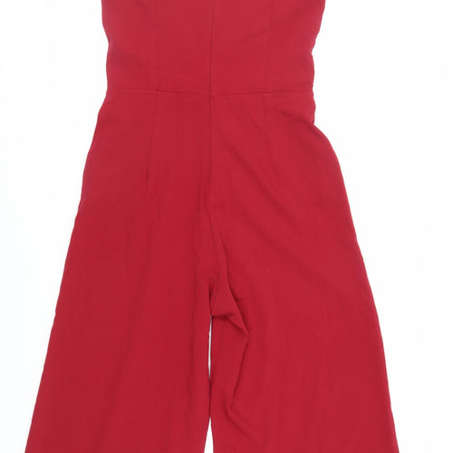 Wal G Womens Red Polyester Jumpsuit One-Piece Size M L20 in Zip