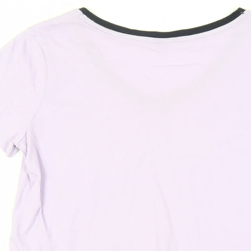 NEXT Womens Purple Cotton Basic T-Shirt Size 8 V-Neck - Scorpion