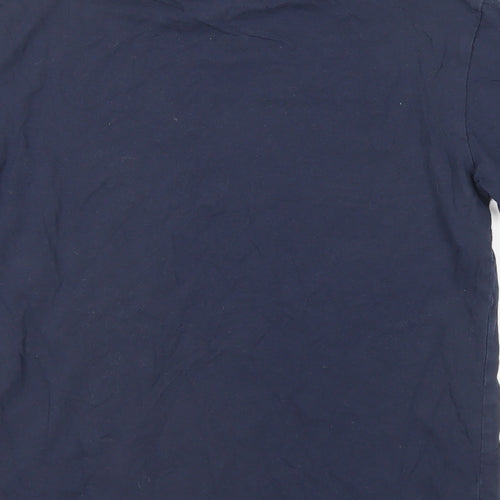 NEXT Boys Blue Cotton Pullover T-Shirt Size 9 Years Crew Neck Pullover - Star Wars Christmas