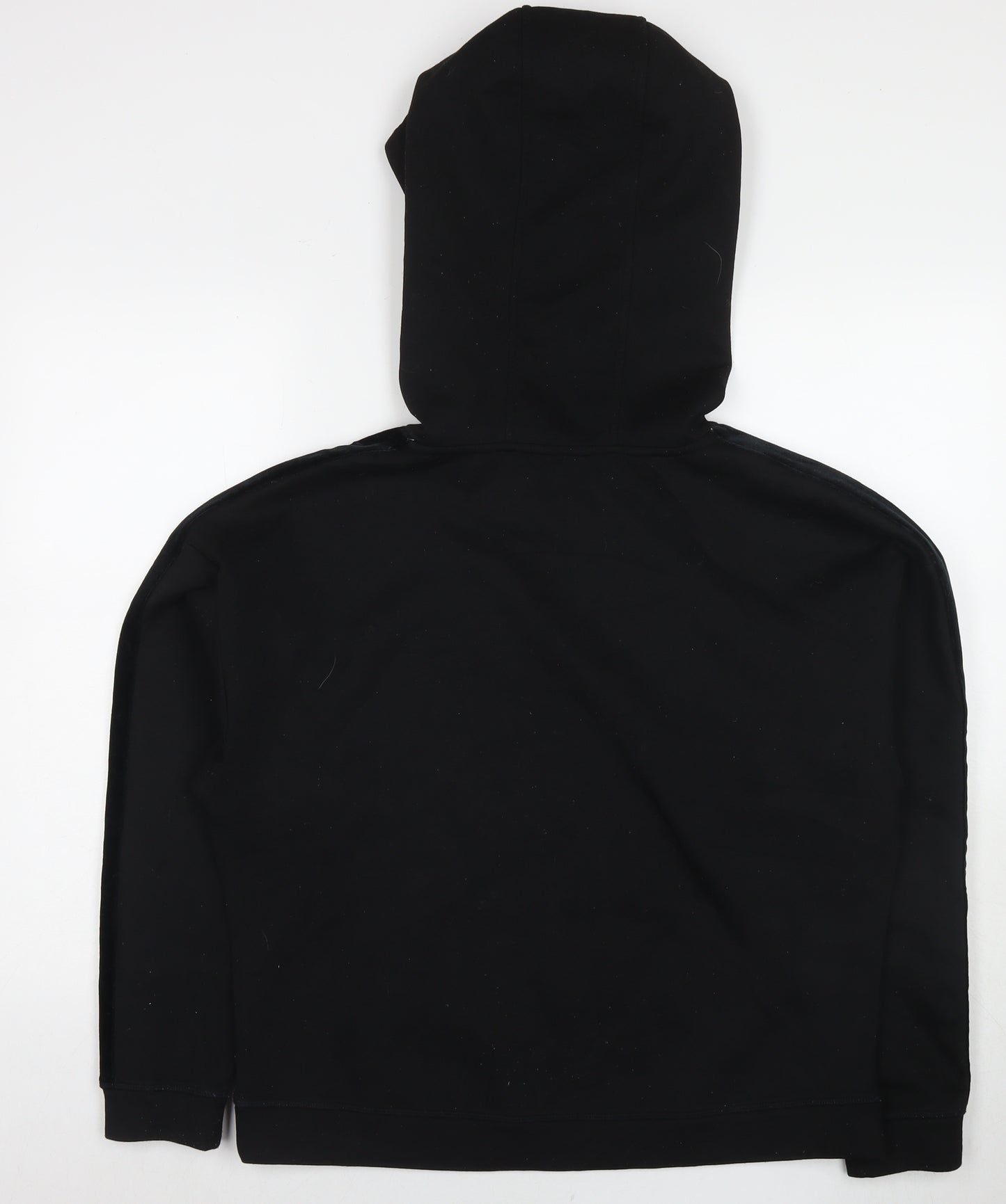 Marks and Spencer Womens Black Polyester Pullover Hoodie Size 14 Pullover