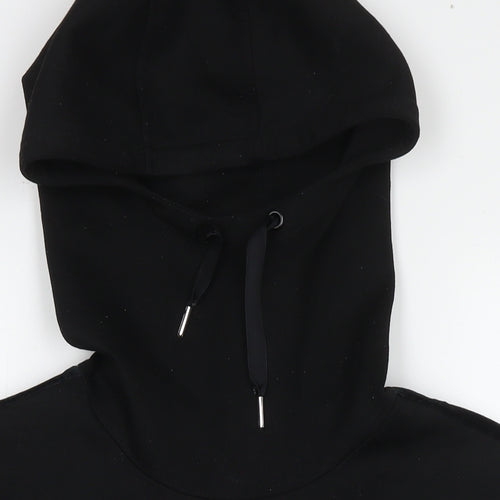 Marks and Spencer Womens Black Polyester Pullover Hoodie Size 14 Pullover