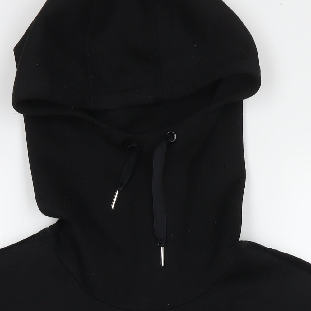 Marks and Spencer Womens Black Polyester Pullover Hoodie Size 14 Pullover