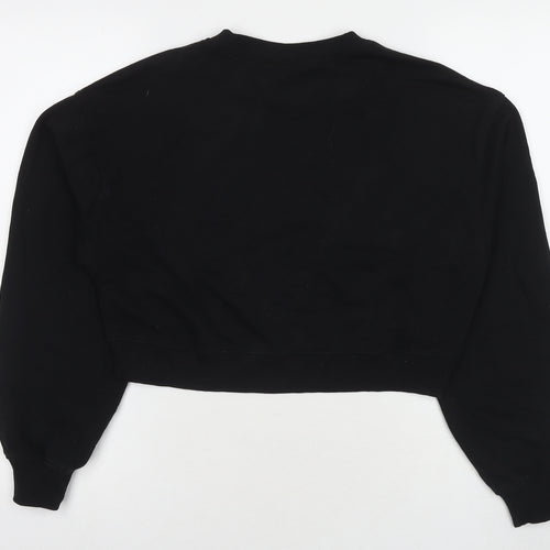 Divided by H&M Womens Black Cotton Pullover Sweatshirt Size S Pullover - Love